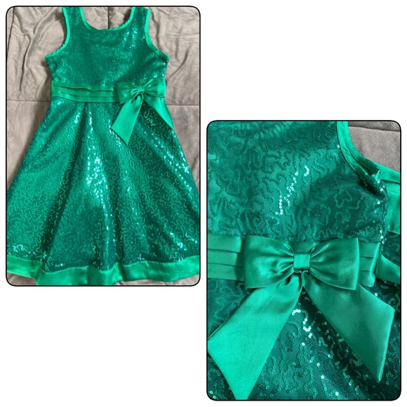 NWOT Jona Michelle Sequin Dress Kid’s 10 - Picture 3 of 8